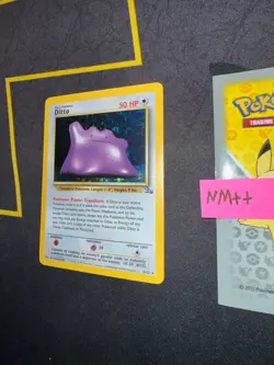 Pokemon Ditto Fossil Unlimited Holo Rare 3/62🔥PSA Grade🔥 027 💎NM++💎 - Image 3