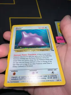 Pokemon Ditto Fossil Unlimited Holo Rare 3/62🔥PSA Grade🔥 027 💎NM++💎 - Image 4