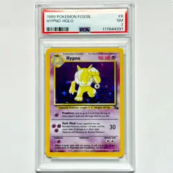1999 Pokemon Fossil Hypno Holo 8/62 PSA 7 NM Vintage WOTC Slab - Image 1
