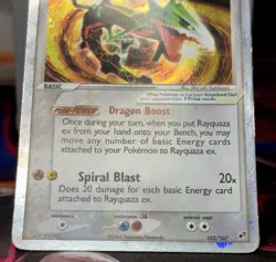 Rayquaza ex #102 Deoxys Holo Pokemon - Image 4