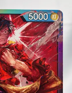 S5947 Monkey D. Luffy P L Japanese One Piece 8 Pack Battle PROMO Card A4 - Image 4