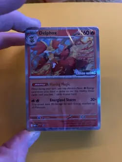 Delphox MEP 074 Prerelease Stamped Promo Chaos Rising Pokemon Card Sealed Deck - Image 2