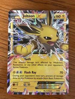 Pokemon Jolteon-EX Holo Rare TCG Card Generations 28/83 MP - Image 1