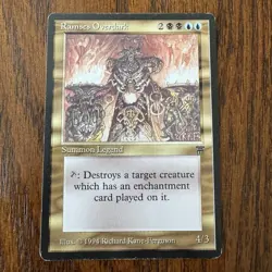 Ramses Overdark Legends Blue Black Rare MAGIC MTG CARD English 1994 NM- / LP+ - Image 1