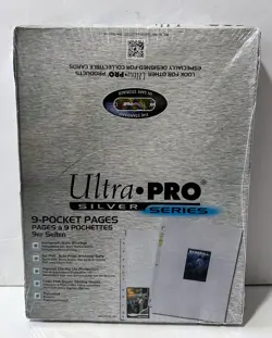 Ultra Pro 9-Pocket Silver Series Page Protector for Standard Size Cards (100ct) 74427814427 - Image 2