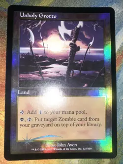 Unholy Grotto - Foil - NM - Onslaught MTG Magic The Gathering - Image 1