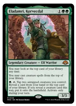 1x MTG Eladamri, Korvecdal - MH3 Mythic! NM Mint! - Image 1