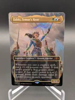 Eshki, Temur's Roar (Borderless) Commander: Tarkir: Dragonstorm Foil - Image 1