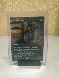 [1x] Worldly Tutor - Borderless - Near Mint, English - Dominaria Remastered Extr - Image 1