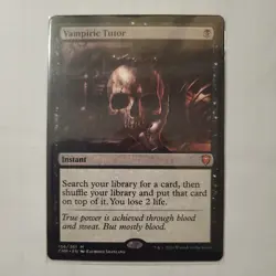 Vampiric Tutor #156 (NM) Commander Legends CMR Magic MTG - Image 1