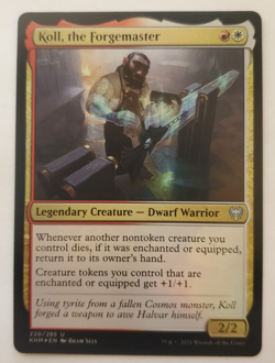 1x Koll, the Forgemaster FOIL Kaldheim MTG Magic the Gathering NM - Image 1
