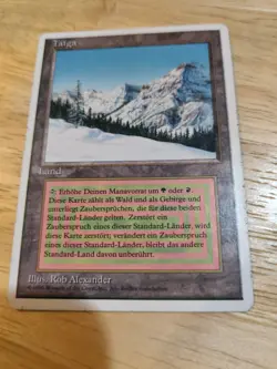 MTG Magic the Gathering Taiga Revised Edition Dual Land - Image 1