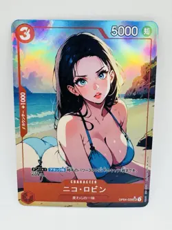 One Piece Goddess Nico Robin #2 Delicate DIY Doujin Kawaii Art Holo Card - Image 1