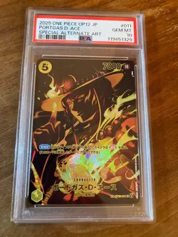 PSA 10 Portgas D. Ace ST13-011 SP Legacy of the Master ONE PIECE Card Japanese - Image 1