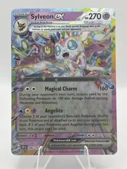 Sylveon ex 086/191 Sv08: Surging Sparks Holo- Double Rare Pokemon TCG Card NM/M - Image 1