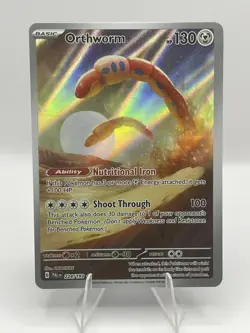 Orthworm Holo Rare Sv02 Paldea Evolved Pokemon TCG Card 224/193 NM - Image 1