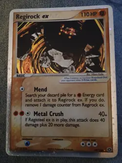 Pokemon EX Emerald Regirock #99/106 Ultra Rare Holo Card - Image 1
