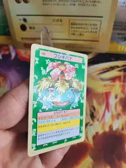 Pokemon Karte Card Bisaflor Venusaur Topsun 1995 Bandai japanese VG- Green Back - Image 4