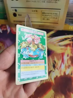 Pokemon Karte Card Bisaflor Venusaur Topsun 1995 Bandai japanese VG- Green Back - Image 5