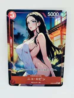 One Piece Goddess Nico Robin Delicate Girl DIY Doujin Kawaii Art Holo Card - Image 1