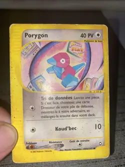 Carte Pokemon Porygon 103b/147 Aquapolis Wizards Francais Occasion - Image 3