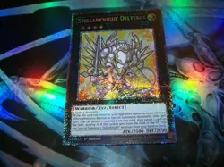 Stellarknight Delteros 1st Edition Starlight Rare BLGG-EN010 Yu-Gi-Oh! - Image 1