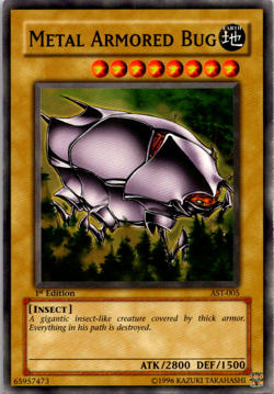 Metal Armored Bug - AST-005 - Common - 1st Edition x1 - Moderately Played - Image 1