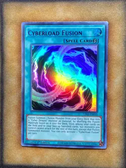 Yugioh Cyberload Fusion LDS2-EN035 Ultra Rare 1st Ed PURPLE NM - Image 1
