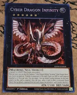 Yugioh Cyber Dragon Infinity RA04-EN068 1st Edition Secret Rare LP - Image 1