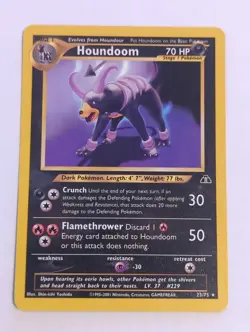 Houndoom 23/75 Neo Discovery Regular Pokemon Card - Image 1