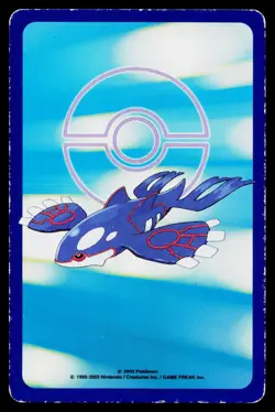 Electrike 6 of Diamonds Kyogre Deck Playing Card Heavily Played - Image 2