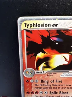 Pokemon TCG Typhlosion EX Sandstorm 2003 Holo Ultra Rare Card 99/100 - MP/EX - Image 2