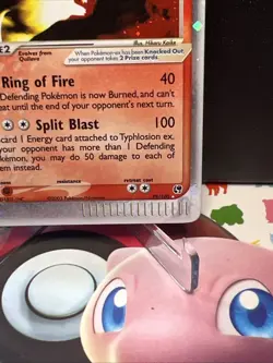 Pokemon TCG Typhlosion EX Sandstorm 2003 Holo Ultra Rare Card 99/100 - MP/EX - Image 4