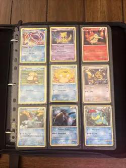 Pokemon Card Binder Mid Era FIRE TCG Pysduck Old School Vintage Shadowless Lot - Image 1