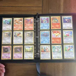Pokemon Card Binder Mid Era FIRE TCG Pysduck Old School Vintage Shadowless Lot - Image 2
