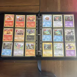 Pokemon Card Binder Mid Era FIRE TCG Pysduck Old School Vintage Shadowless Lot - Image 5