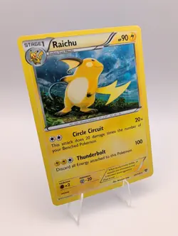 Raichu - 43/146 Cosmos Holo Blister Exclusive Eng XY Base Set Pokemon Card LP - Image 1