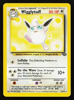 Wigglytuff 32/64 Rare Jungle Pokemon Card - Image 1