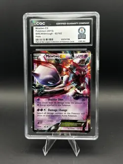 1 of 1 Mewtwo EX 62/162 BREAKthrough Ultra Rare Holo CGC Graded 2015 Pokemon - Image 1