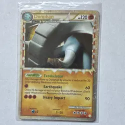 Pokemon Donphan (Prime) 107/123 HeartGold & SoulSilver Holo Ultra Rare 120 HP - Image 1