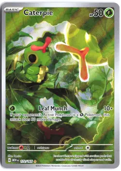 Caterpie 172/165 Illustration Rare 151 Pokemon NM - Image 1