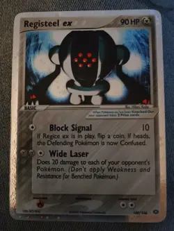Registeel Ex 100/106 From The EX Emerald Pokemon Card Holo Ultra Rare - Image 1