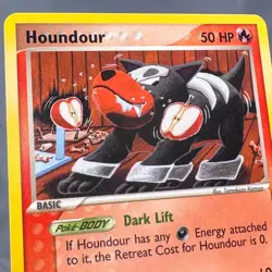 NM Houndour 60/109 Team Rocket Returns Pokemon Tomokazu Komiya - Image 3
