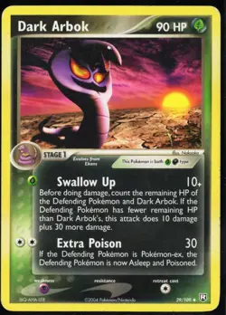 Dark Arbok 29/109 Uncommon EX Team Rocket Returns Pokemon Moderately Played - Image 1