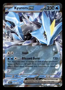 KYUREM EX 028/086 HOLO DOUBLE RARE BLACK BOLT POKEMON NEAR MINT - Image 1
