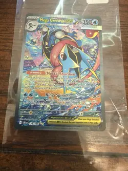 Pokemon TCG Mega Greninja EX 116/086 Secret Ultra Rare Full Art Holo EN 350 HP - Image 1