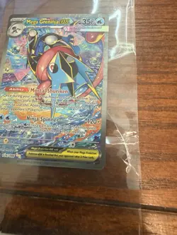 Pokemon TCG Mega Greninja EX 116/086 Secret Ultra Rare Full Art Holo EN 350 HP - Image 3
