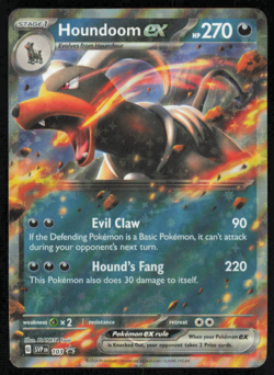 Pokemon Scarlet & Violet Black Star Promo - Houndoom ex SVP 103 NM - Image 1