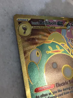 Pokemon TCG Ionos Bellibolt ex 188/159 Journey Together Gold Hyper Rare Card NM - Image 3