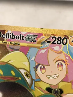 Pokemon TCG Ionos Bellibolt ex 188/159 Journey Together Gold Hyper Rare Card NM - Image 4